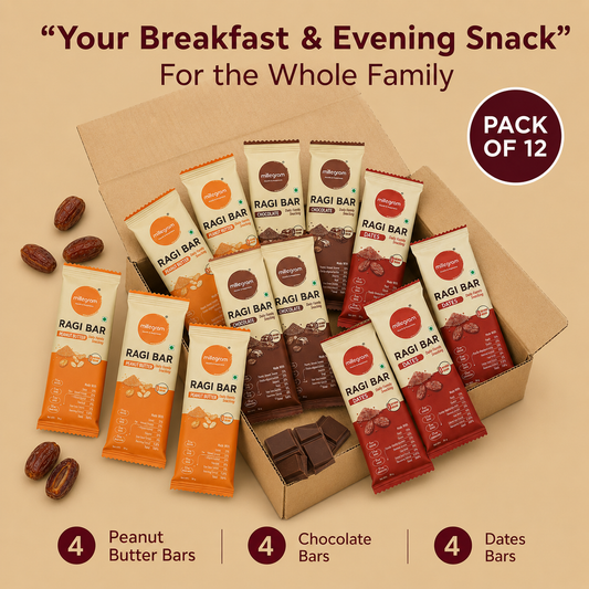 Ragi Bar - Assorted  (Pack of 12 X 30 g)