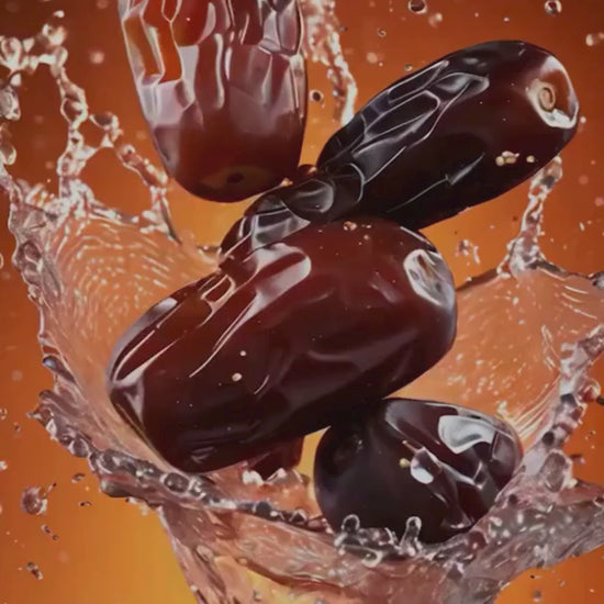 Video showing the preparation and making process of Millegram Ragi Date Bar, highlighting its high fiber and calcium content for weight loss and blood sugar management with texture and clean ingredients  